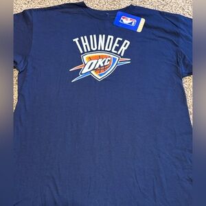 NBA OKC Thunder Basketball Short Sleeve Blue Tee Boy’s XL 18/20 NWT